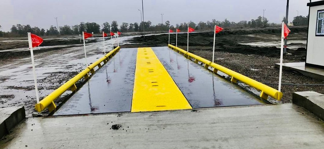 120 ton DVALI Super Heavy truck scale side view