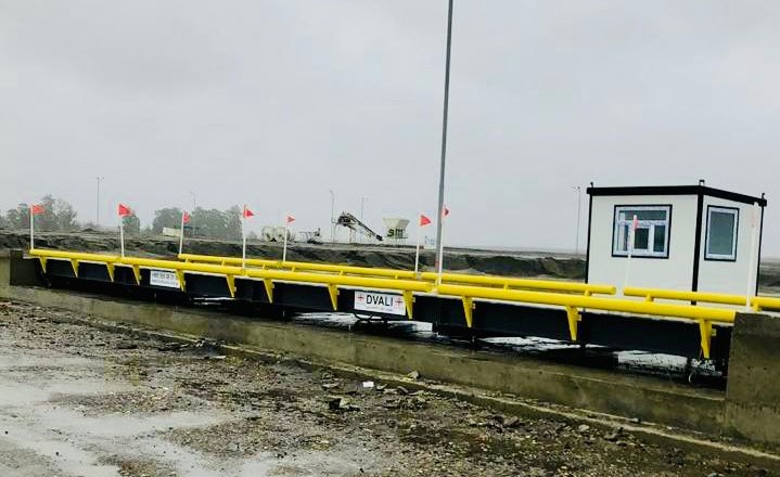 120 ton DVALI Super Heavy truck scale platform detail